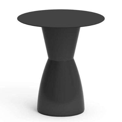 Mesa Lateral Nobe Redonda Plástico Polipropileno 60CM Preto I'm In Home