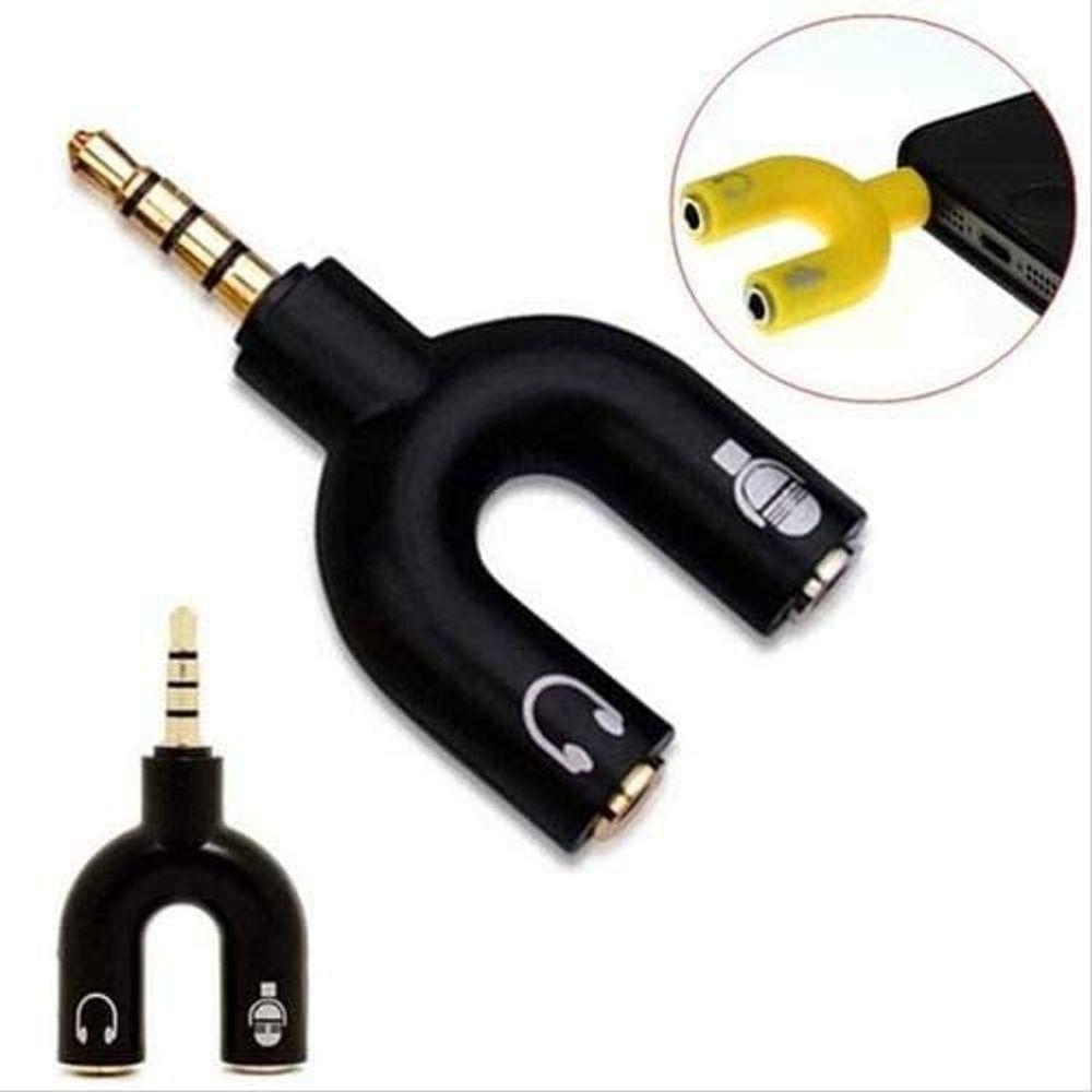 Adaptador (Fone E Microfone) P3 X P2 - Preto - 1