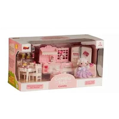 Brinquedo Fast Food Car Coelhinhos Bay Dream Zp01056 com Acessórios Design Encantador Luminus