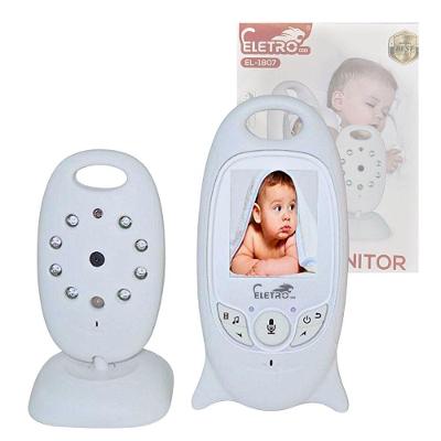 Babá Eletrônica EL-1807 Monitor de Vídeo Colorido Visão Noturna Branco
