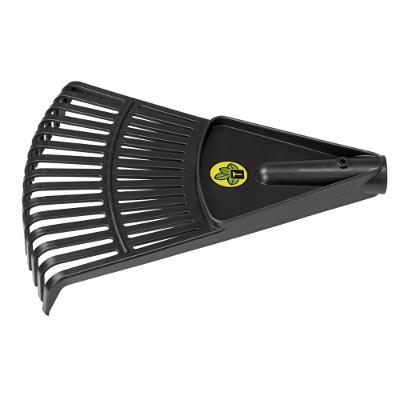 Vassoura Plástica com 15 Dentes Fixos para Jardim Preto Tramontina
