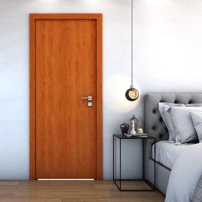 Folha de Porta de Madeira Lisa de Abrir 210x90CM para Quartos e Banheiros Mogno