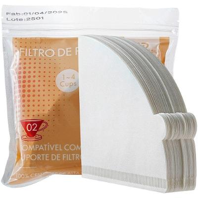 Filtro para Coador V60-02 Papel Cônico Extração Equilibrada 100 Unidades Branco Daysbrasil