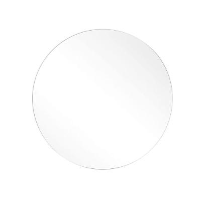 Espelho Decorativo Redondo 30CM Multiuso Prata com Adesivo Negócio de Gênio