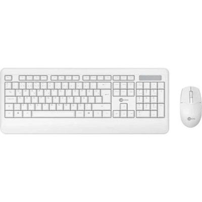 Kit Teclado e Mouse sem Fio KW202 Conexao Wireless Branco Lecoo