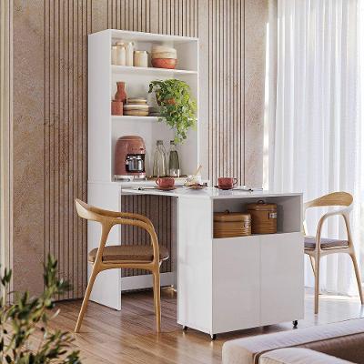 Mesa com Armário Duo 2 Portas MDP 69.4CM Branco Kit's Paraná