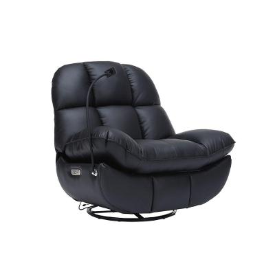 Poltrona Elétrica Ottawa Reclinável com Massagem PU Preto 113CM Gran Belo