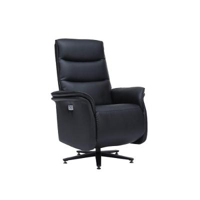 Poltrona Elétrica Reclinável G94 com Massagem Aquecimento PU Preto Gran Belo