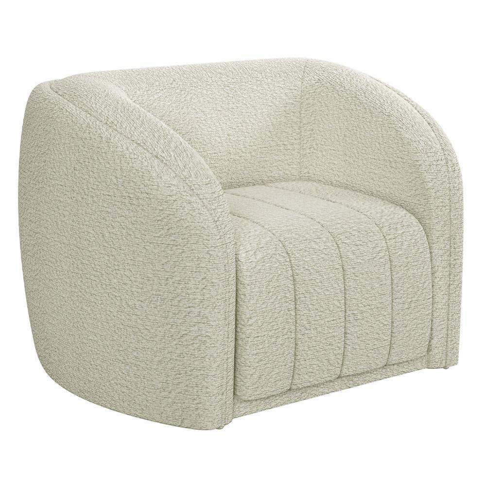 Kit Sofá 4 Lugares Para Sala Estar 292 Cm Com 01 Poltrona Lazio M03 Bouclê Bege Claro - Lyam Decor - 8