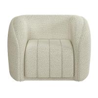 Kit Sofá 4 Lugares Para Sala Estar 252 Cm Com 01 Poltrona Lazio M03 Bouclê Bege Claro - Lyam Decor - 3