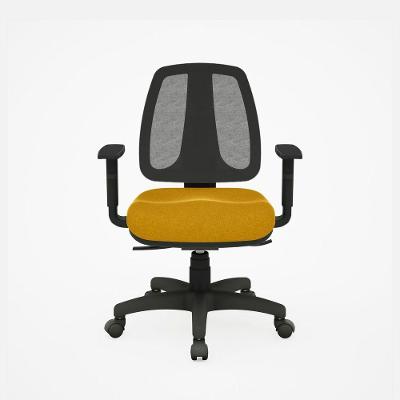 Cadeira B Mob Ergonômica em Tela Mesh Base Fixa com Ajuste de Altura Preta Pher Mobile