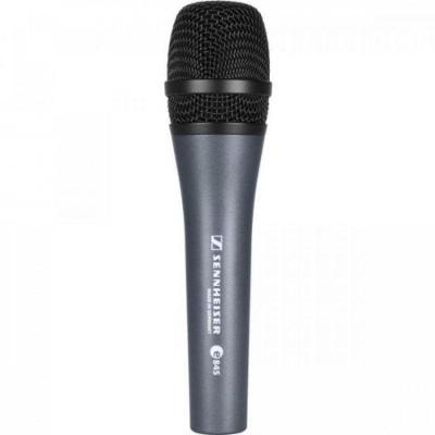 Microfone Dinâmico E845 Super Cardióide com Redução de Microfonia e Ruído Ambiente Preto Sennheiser