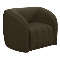 Kit Sofá 04 Lugares Para Sala 252 Cm Com 02 Poltronas Lazio M03 Veludo Marrom - Lyam Decor - 8