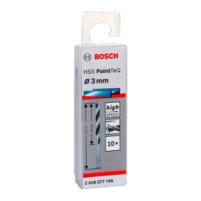 Broca para Metal Hss-pointteq 3,0mm com Ponta Split Point 10 Peças Bosch