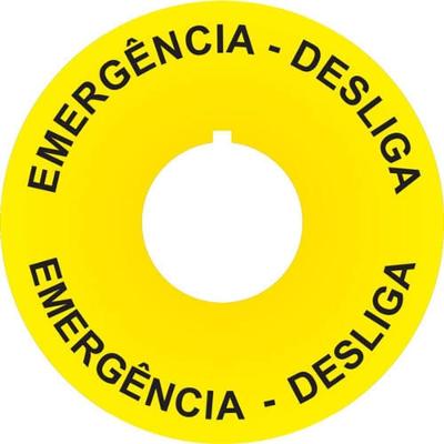 Placa de Emergência Z-224-60 22mm com Botão de Teste - Ace Schmersal