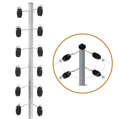 Cantoneira Industrial Alumínio 25x25 1mt com 12 Isoladores Bivolt Inove Decor 1MT