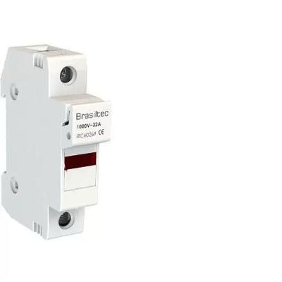 Porta Fusível Cartucho C2S-901101901 1P 10X38 32A 1000V com LED Indicador IP20 Plástico Porta