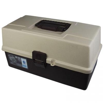 Estojo Multiuso Mini EP-190 com 8 Divisórias Fixas Plástico Organizador para Escritório Preto
