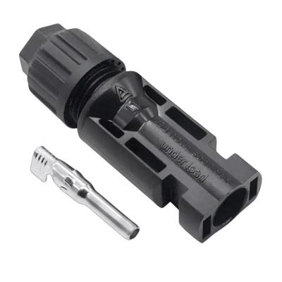 Conector MC4 Fêmea PV-KBT4-6II-UR 1500VCC com Resistência UV Preto Stäubli