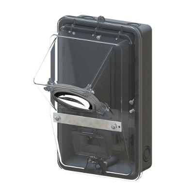 Caixa de Medição Monofásica CMD1 N2 Bivolt com Lente Transparente TAF 7164