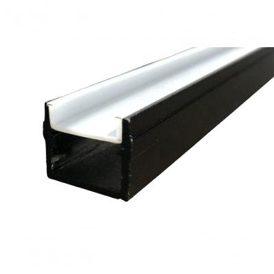 Perfil de Alumínio Minislim para Sobrepor Preto 18,5X15MM Incolustre