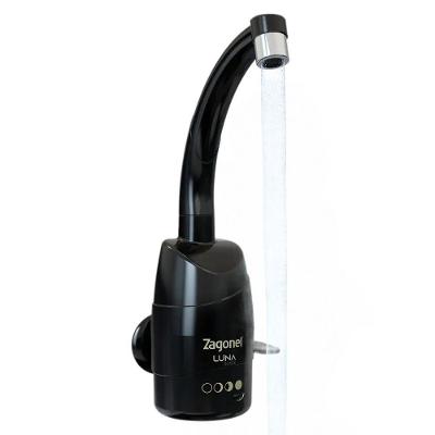 Torneira Elétrica Luna 4 Temperaturas de Parede Plástico ABS Preto Zagonel 5500W 220V