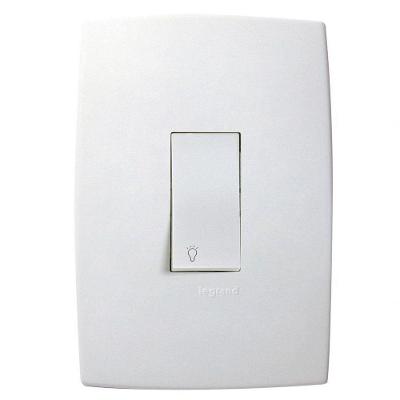 Conjunto Pulsador Minuteria 611103 Controle Iluminação com Temporizador Branco Pial