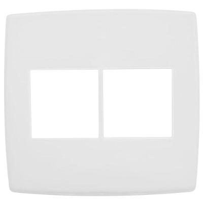 Placa de Interruptores Pial Plus 2+2 Funções Design Original Branca Pial 618512