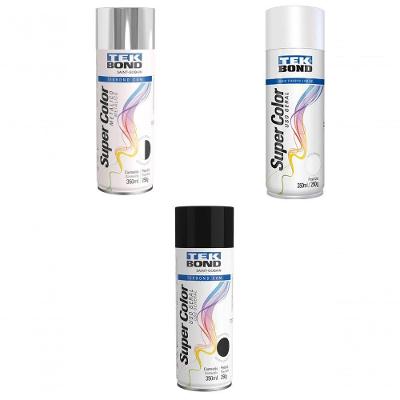 Tinta Spray Uso Geral Secagem Rapida Branco Fosco Tekbond 350ML
