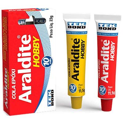 Cola Araldite Hobby Transparente 23g com Secagem em 10 Minutos Tekbond