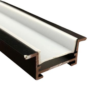 Perfil de Alumínio Minislim para LED Sobrepor Preto Incolustre 18,5X15MM 2 METROS