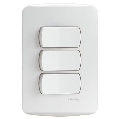 Seccionador Miluz com 2 Interruptores Simples e 1 Paralelo Branco Schneider S3B62190