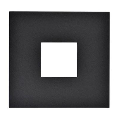Placa 2 Postos 4x4 Quadrado Arteor para Interruptor Grafite Cod.575262B Bivolt Pial