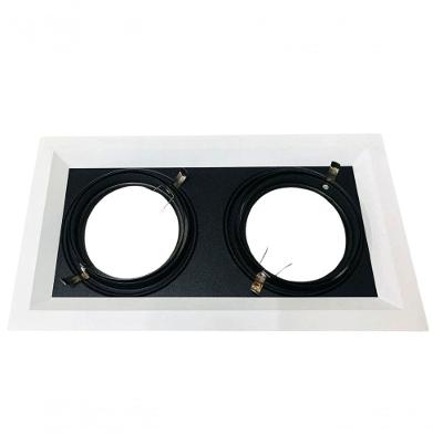 Spot Incandescente Embutir Recuado Duplo para 2 PAR30 Branco com Bivolt SN2772 Promogal