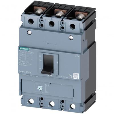 Disjuntor de Caixa Moldada SENTRON Ajustável 140-200A Proteção de Linha Inox Siemens