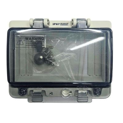 Quadro de Sobrepor com Visor para Disjuntor Quasar 06 Módulos Transparente Steck