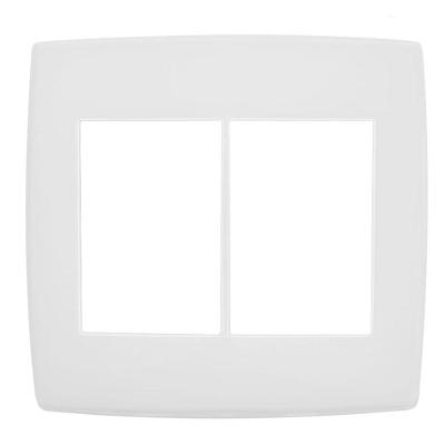 Placa de Interruptores Pial Plus 3+3 Funções Design Original Branco Pial