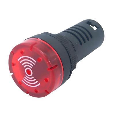 Sinalizador Led e Sonoro Max Botton SLG24 24VCA-CC Vermelho Steck 22,5MM