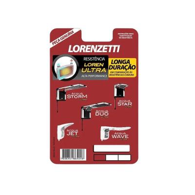 Resistência para Ducha Acqua Duo-star-jet-storm-wave Lorenzetti 220V 7800W