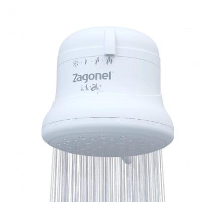 Ducha Ideale Plus Mecânica 5500W Parede Regulagem Jato Branco Zagonel 110V