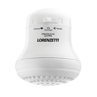 Ducha Maxi Ducha Ultra Elétrica 5500W com Espalhador Branco Lorenzetti 220V
