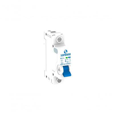 Disjuntor Din Monopolar SHB1-L Alta Performance 6kA Inox Soprano 50A
