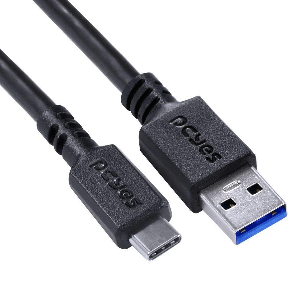 Cabo Para Celular Smartphone Usb Tipo C Para Usb A 3.0 1 Metro Preto - P3Uacp-1 - 4