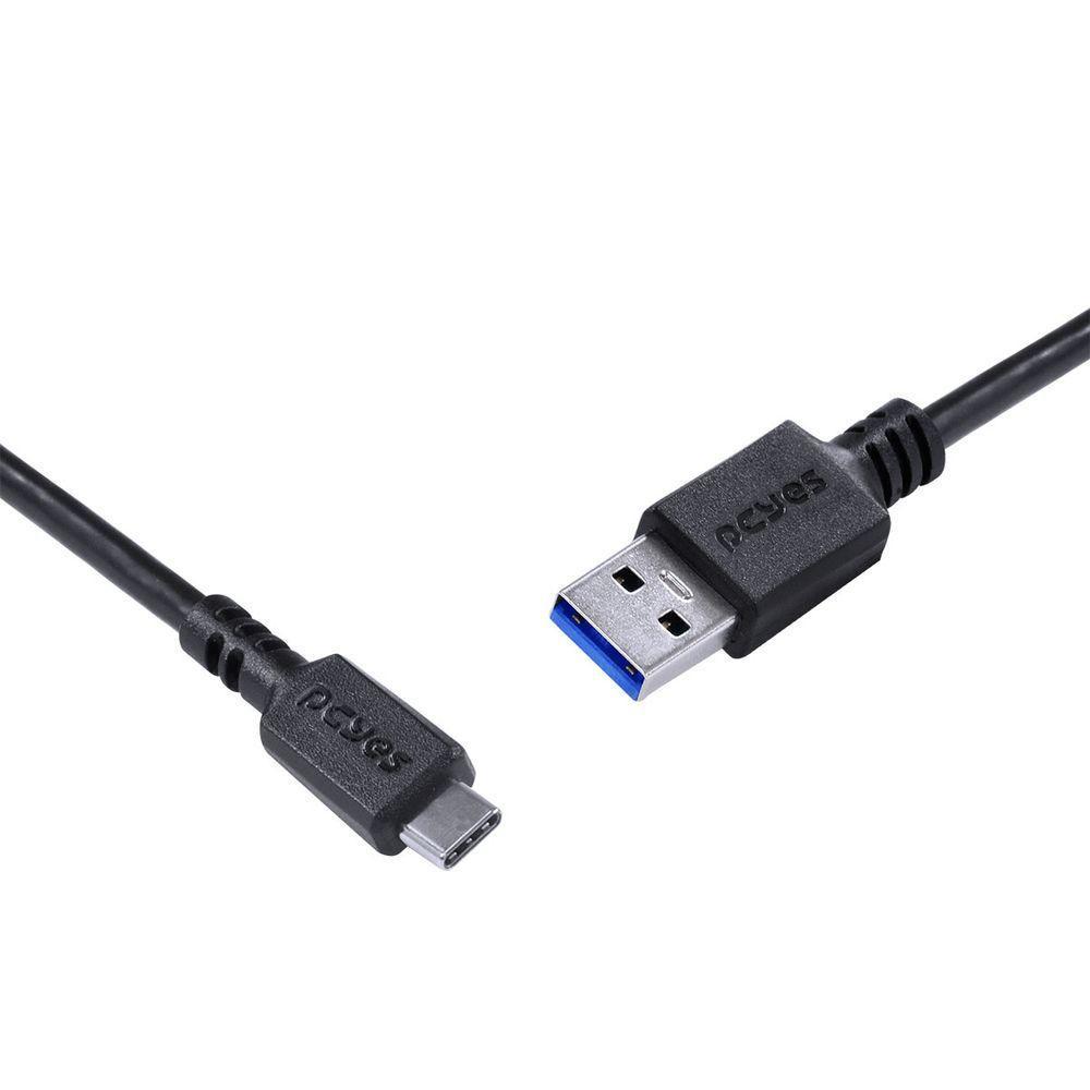 Cabo Para Celular Smartphone Usb Tipo C Para Usb A 3.0 1 Metro Preto - P3Uacp-1 - 6