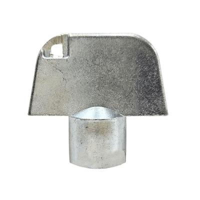 Chave 24001 Compacta para Miolo Triangulo 8MM Zamak Zincado Branco Tasco