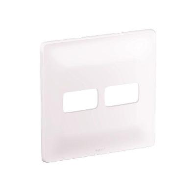 Placa 1+1 Posto com Suporte 680174 Ajuste Gradual Branco Pial 4X4