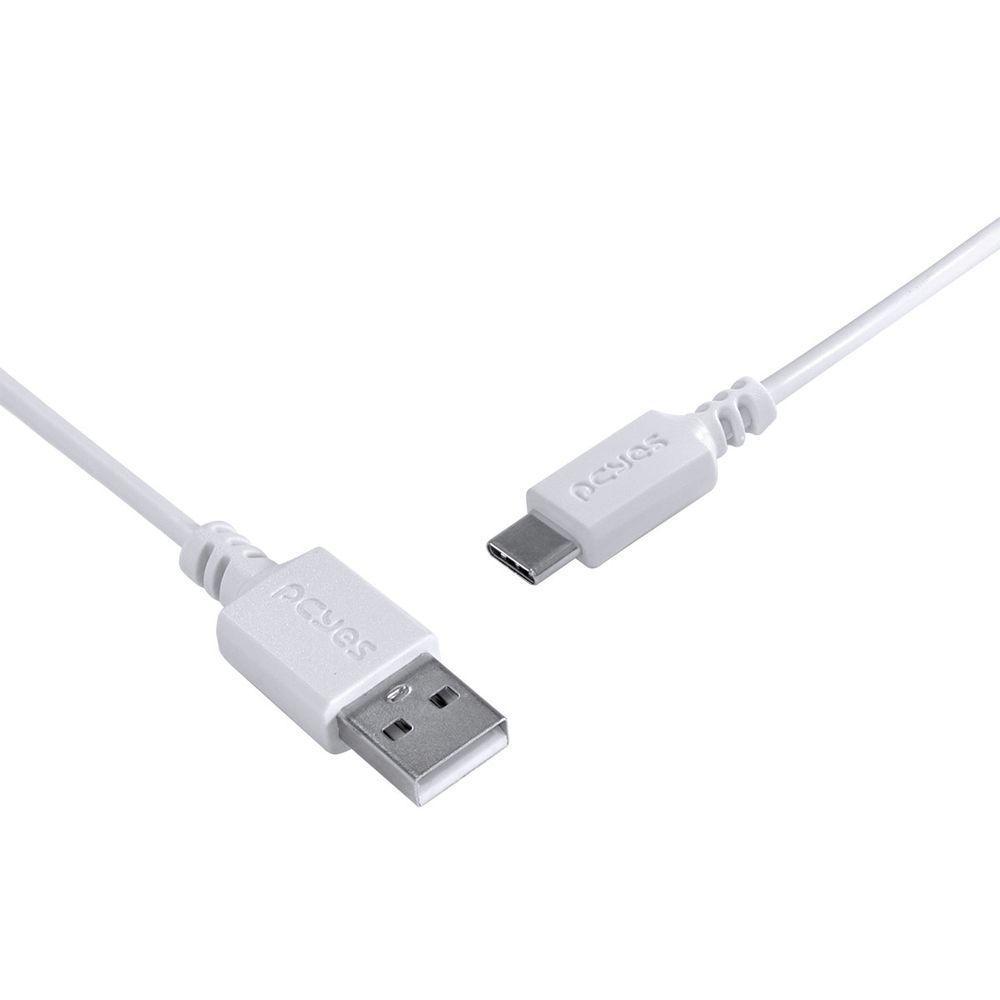 Cabo Para Celular Usb A 2.0 Para Usb Tipo C 1 Metro Branco - Puacb-01 - 6