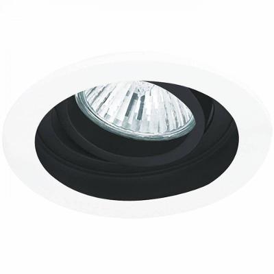 Spot Redondo Conecta NS7350P para Mini Dicróica GU10 IP20 Branco e Preto Bella Iluminação