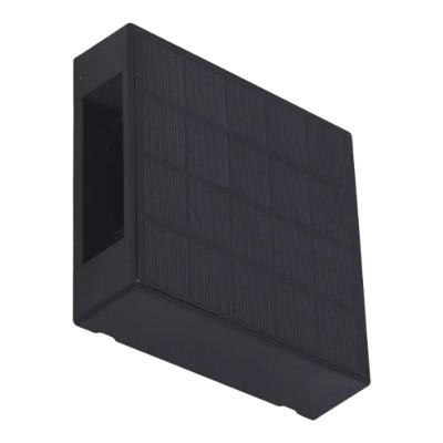 Arandela Led Solar Focus Fecho Duplo Ajustável 1W 3000K 50Lms Preto Gaya 12CM
