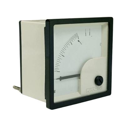 Voltímetro FM72PC Medição Tensão Alternada Deflexão 90 graus  IP51 Kron Medidores 0-300V